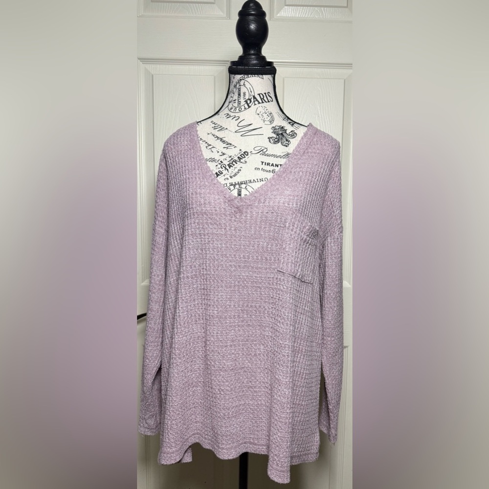 American Eagle Outfitters Lilac Textured Top